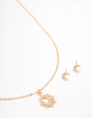 Gold Moon Celestial Jewellery Set