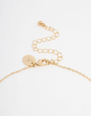 Gold Plated Cubic Zirconia Square Cross Necklace & Stud Earrings Set