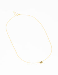 Gold Plated Sterling Silver Intial M Necklace