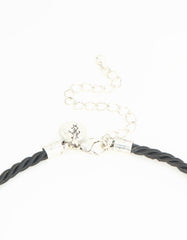 Silver Cord Turquoise Cross Y-Necklace