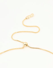 Gold Plated Teardrop Pendant Necklace