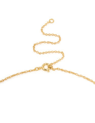 Gold Plated Brass Thin Twist Chain Necklace