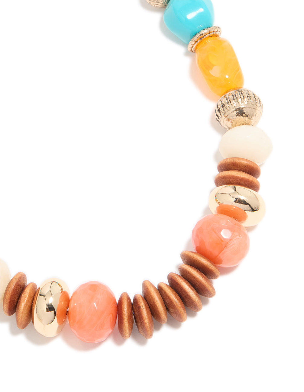 Multicoloured Beaded Acrylic Necklace