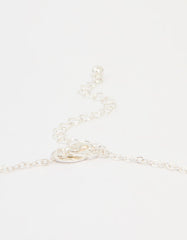 Silver Plated Cubic Zirconia Large Cross Pendant Necklace