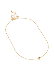 Waterproof Gold Plated Stainless Steel Mini Heart Letter J Necklace