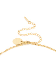 Waterproof Gold Plated Stainless Steel Cancer Circle Necklace