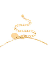 Waterproof Gold Plated Stainless Steel Large Bubble Letter S Necklace