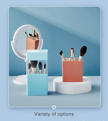 Inverted Makeup Brush Storage Bucket Dressing Table Eyeliner Powder Brush Eyebrow Pencil Lipstick Storage Box