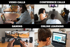 PRAKTICA HD USB-A Webcam with Built-in Noise Reduction Microphone