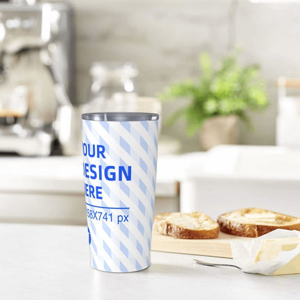 20oz Stainless Steel Car With Straw Cup