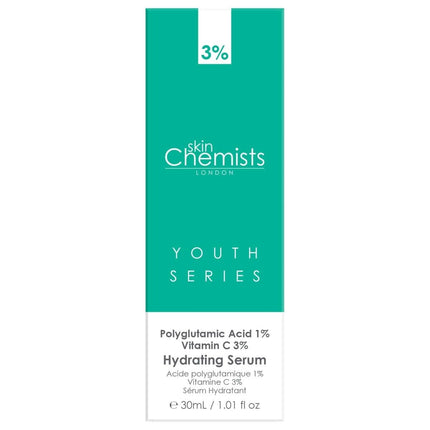 Hydrating Serum Polyglutamic Acid 1%, Vitamin C 3% 30ml
