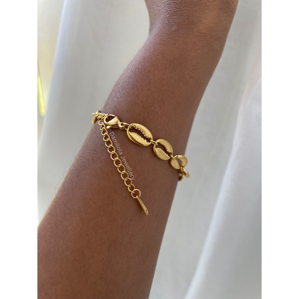 Cowrie Shell Bracelet - Gold/Silver