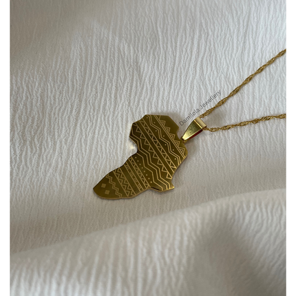 Patterned Africa Necklace