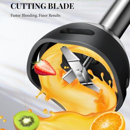 Shardor Hand Blender 6 in 1 Stick Blender 20 Speed 1200W with Beaker Chopper