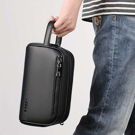 MENSON Black Clutch Bag for Men