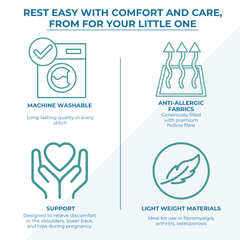 9 Ft Maternity Pillow And Case - Cream