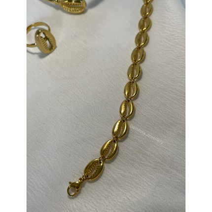 Cowrie Shell Bracelet - Gold/Silver