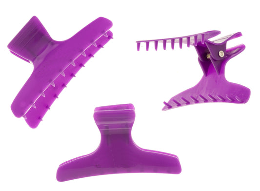 Butterfly Clamps Purple 12 Pack