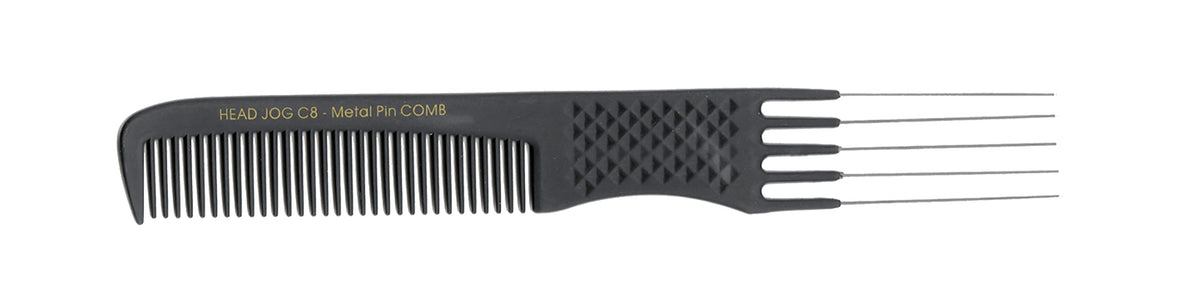 Carbon Comb C8 Metal Pin Comb