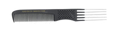 Carbon Comb C8 Metal Pin Comb