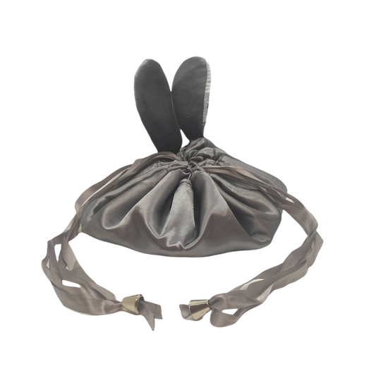 Rawr Drawstring Cosmetic Bag - Bunny Ears