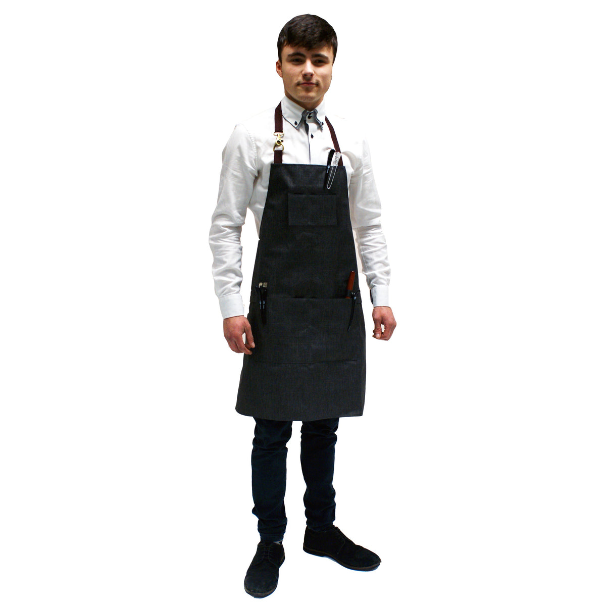 Barbers Apron Charcoal