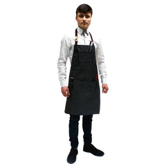 Barbers Apron Charcoal