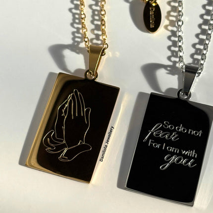 ‘So Do Not Fear’ Necklace - Gold/Silver - Double Sided