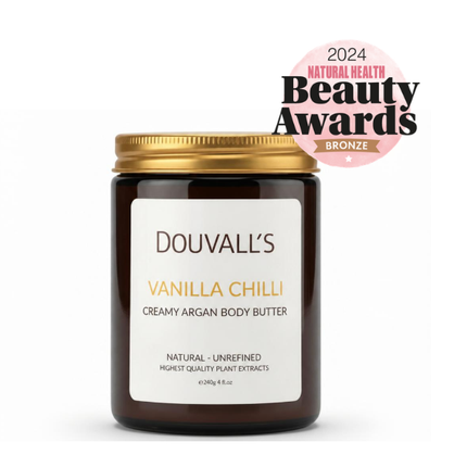 Organic Creamy Argan Body Butter Vanilla Chilli 240ml