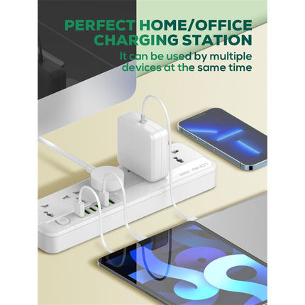 LDNIO SC5614 Universal Power Strip 2500W 5 AC Outlets 6 USB ports 2M Power Cord Extension Socket