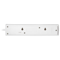 Maplin 2m 4 Socket 13A Extension Lead with Neon Indicators - White
