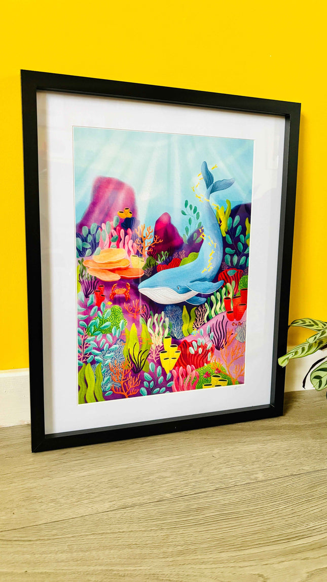 Ocean Art Print- Colourful Home Decor: Multiple Sizes