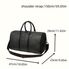 A Large Capacity Black Tote Bag for Travel, Gym, and Short Trips.