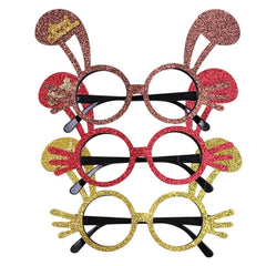 2025Golden Glasses Christmas Day Party Decoration