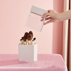 Inverted Makeup Brush Storage Bucket Dressing Table Eyeliner Powder Brush Eyebrow Pencil Lipstick Storage Box