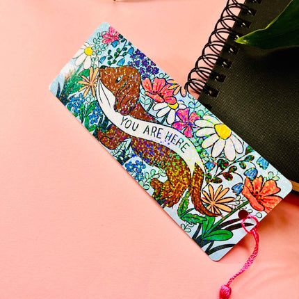 Cute Daschund Holographic Bookmark