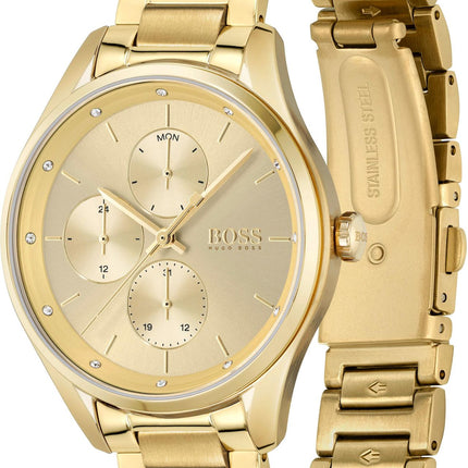 Hugo Boss Women's 1502584 Grand Course Quartz Gold-Tone Stainless Steel Watch