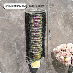 Disposable Cup Cup Puller Wall-mounted Punch-free Household Light Luxury Good-looking