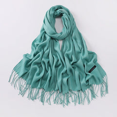 Autumn And Winter Cashmere-like Solid Color Long Scarf
