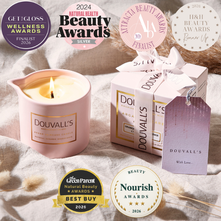 Argan Massage Candle - Orangery Orchard 180g | Intensely Nourishing and Hydrating Body Treatment