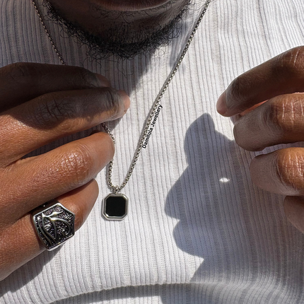 ‘King Noir’ Gold/Silver Necklace