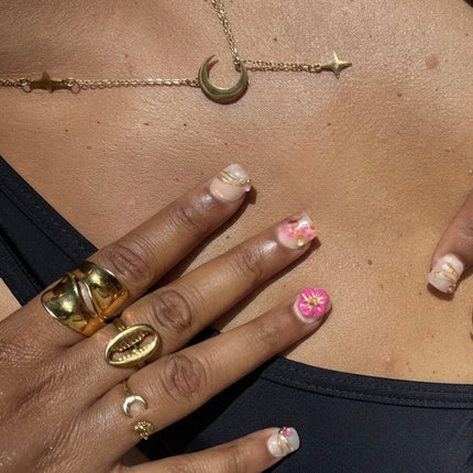 Cowrie Ring - Gold/Silver