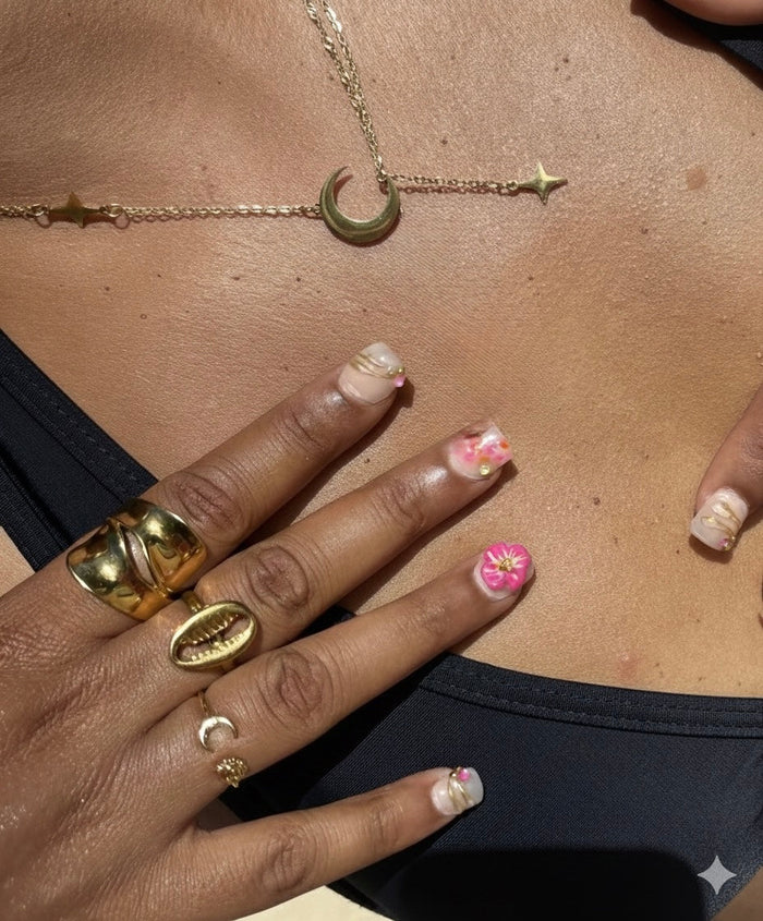 Cowrie Ring - Gold/Silver