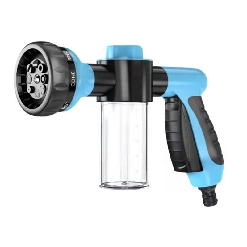 Garden household portable garden hose car wash water gun 8-function plastic gram adjustable nozzle high-pressure foam water gun