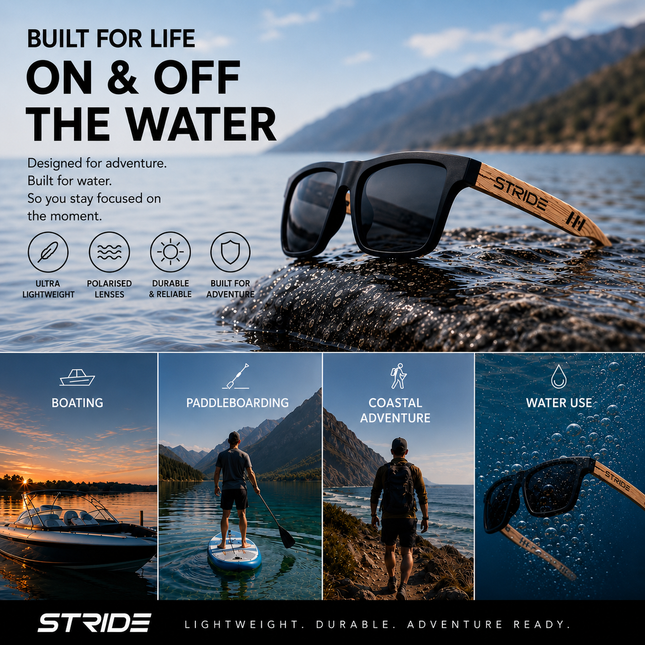 Bamboo Polarised Sunglasses - UV400 Eco-Friendly Unisex