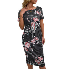 Casual Women's Black Dress High Waist