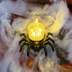 Halloween Pumpkin Spider Candle Light Decoration Props