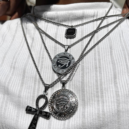 Ancient Ankh Noir Necklace