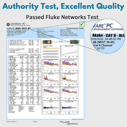 Cat 8 Ethernet Patch Cable 1M Heavy Duty High Speed Flat Internet Network Cable