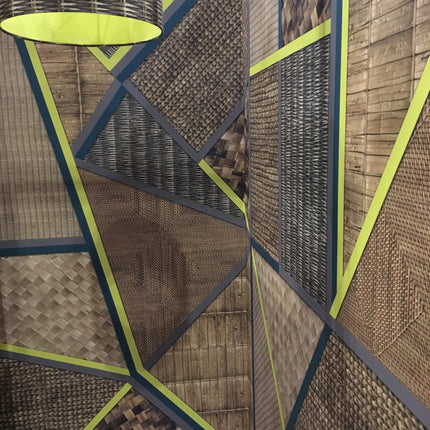 Wicker Geometric Mural Wallpaper